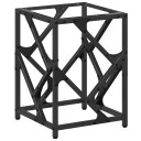  Sofabord med gjennomsiktig glassplate 30x30x41 cm stål 845988