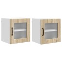  Kjøkkenskap 2 pcs Sonoma eik 40 x 31 x 40 cm Konstruert tre