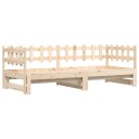 vidaXL Uttrekkbar dagseng 2x(90x190) cm heltre furu 8721012233676