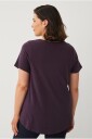Ellos Plus collection   Kortermet topp i slub bomull   Lilla