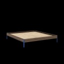 Core Sengeramme 180x200 Johannesbrunt/Livlig Blå