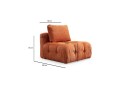 Yvara Mittmodul 90 cm   Oransje