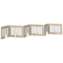 Vidaxl Foldbar Hundegitter Med Stativer 6 Stk. Sonoma Eik 482 cm
