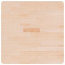  Firkantet bordplate 70x70x2,5 cm ubehandlet heltre eik