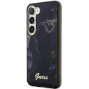 Guess S23+ Hardt Etui Golden Marble Collection Svart