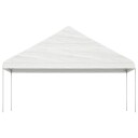 vidaXL Paviljong med tak hvit 8,92x5,88x3,75 m polyetylen