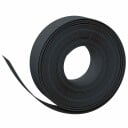 vidaXL Hagegaffler 25 m 15 cm PE Svart
