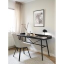 Rowico Home Springdale Skrivebord, Sortlakkert Askefinér og metall 1696646-02-32 1669029-01-0