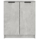 vidaXL Skoskap betonggr? 59x35x70 cm konstruert tre