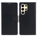 Mercury Goospery Fancy Diary Samsung Galaxy S24 Ultra Lommebok-deksel Svart