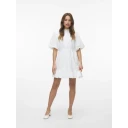 Vero Moda   Kjole vmClover 2/4 High Neck Short Dress   Hvit
