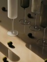 Ferm Living Ripple Champagneglass 2 pk Smoked Grey