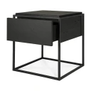 Ethnicraft Monolit Sengebord Svart Eik