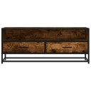  TV-benk røkt eik 100x34,5x40 cm konstruert tre og metall 8721102838750