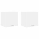  Hengende skap Riga 2 pcs Hvit 40 x 31 x 40 cm Konstruert tre