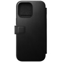 Nomad Modern Leather Folio for iPhone 16 Pro Max - Svart med MagSafe
