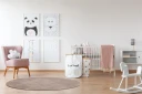 Softina Wiltonteppe Rundt 120 cm - Greige