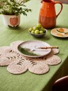 Elin spisebrikke anemone ø40 cm jute natur