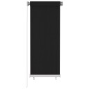 vidaXL Utendørs rullegardin 60x140 cm svart