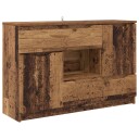  Serviesskap med skuff Gamle tre 100 x 30 x 65,6 Konstruert tre