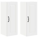  Kjøkkenskap med hylle 2 pcs Hvit 30 x 31 x 80 cm Konstruert tre