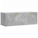  Veggskap betonggrå 100x36,5x35 cm konstruert tre 8720845949617