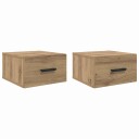  Nattbordskap 2 pcs Artisan Eik 35 x 35 x 20 cm Konstruert tre