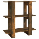 vidaXL Bokhylle/romdeler r?kt eik 80x30x87 cm