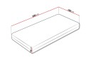Efrain Fjærmadrass 180x200 cm - Hvit