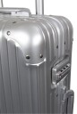 Aluminiumskoffert - Luksuriøs reisekoffert - Sølv med TSA-lås