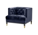 Castelle fåtölj savona midnight blue velvet