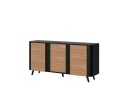 Kommode Clement 151 cm   Svart/Brun