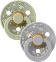 BIBS x Liberty Colour Smokk 2-Pack Lateks Str 2 Rund Capel/Sage Mix