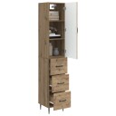 vidaXL Skapsett 2 pcs Artisan eik 33 x 34,5 x 90 cm Konstruert tre