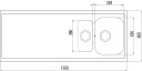 Intra Atlantic AG15 KV Kjøkkenvask 1500x600 mm vendbar Kjøkken