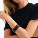 Pilgrim Aase Maxi Bangle Armbånd Kaffefarge Dame One Size