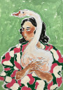 Girl With Duck Plakat Plakat / 50x70cm