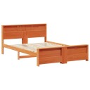  Sengestamme med hodegjerde Voksbrun 150 x 200 cm Heltre furu
