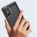 Hurtel Carbon Case for Realme GT Neo 3 Flexible Silicone Carbon Cover Black