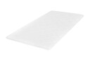 HVILA overmadrass 90x200 cm – 7 cm Myk/Medium polyeterskum, vendbar sommer- og vinterside, vaskbart trekk -