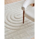 Classic Collection Curve ullteppe 170x230 cm Ivory