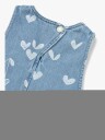 Liewood Angelica Printed Denim Frill Dress Blue 122