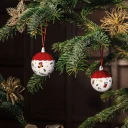 Villeroy & Boch Toy's Delight Decoration julkula Ø6 cm Hvit-rød