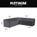 Platinum Aerocover Loungetrekk L HB 220x220x100xH65/90 Aerocover Antrasitt