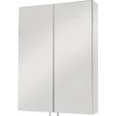 HeFe Anton dobbelt speilskap 50x67 cm, Rustfritt stål