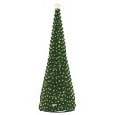 vidaXL LED-glitterjuletre med fot EKENAS 300 cm 475 LED-lys Varmhvit