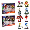 Sonic the Hedgehog Prime Actionfigur Deluxe Figursett 6 Pakning 7,5cm Assortert