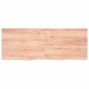 vidaXL Vegghylle lysebrun 160x60x4 cm behandlet heltre eik