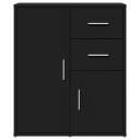  Skjenk svart 60x31x70 cm konstruert tre