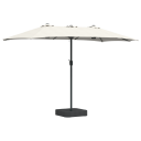  Hageparasol sand 385 x 209 x 244 cm stoff
